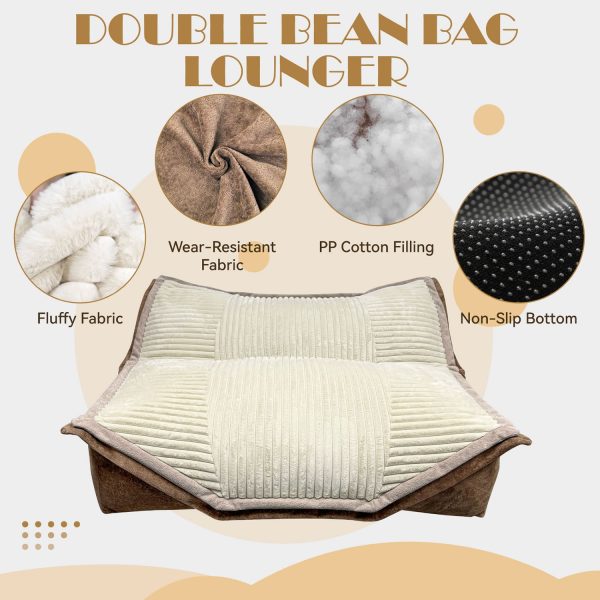 Giant Bean Bag Sofa: Cozy Lounger for Adults Plush Comfort - Image 11
