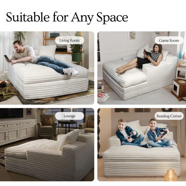 Oversized Loveseat Recliner for Gaming, Reading, and Lounging Comfort - Image 5