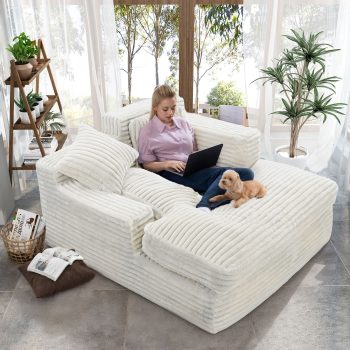oversized loveseat recliner 6367 pebble pillows