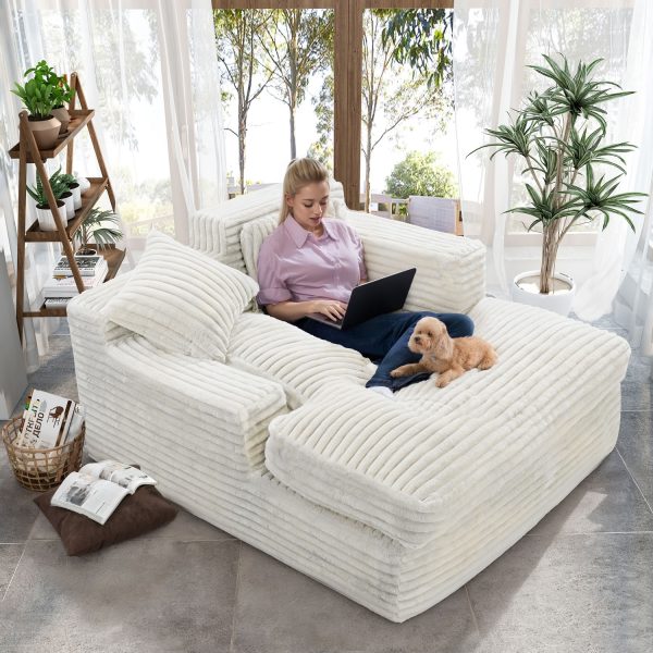 Oversized Loveseat Recliner for Gaming, Reading, and Lounging Comfort - Image 6