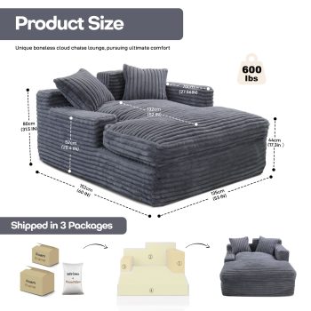 oversized sofa bed 6383 pebble pillows