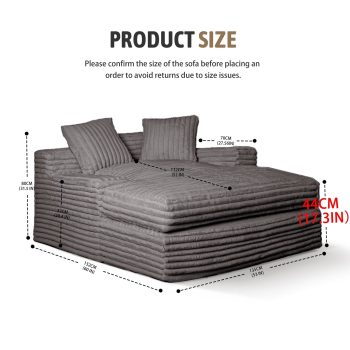 oversized sofa bed 6386 pebble pillows