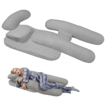 Side Sleeper Body Pillow with Arm Hole for Shoulder Neck Support