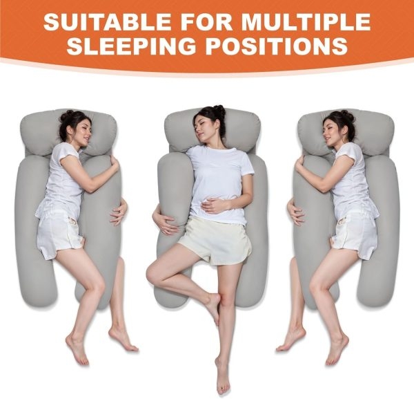 Side Sleeper Body Pillow with Arm Hole for Shoulder Neck Support - Image 5