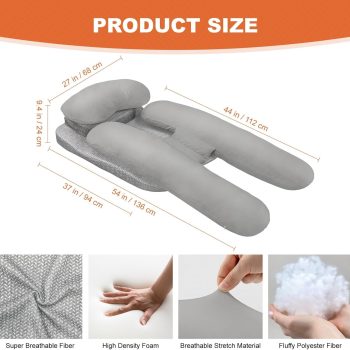 side sleeper body pillow 6442 pebble pillows