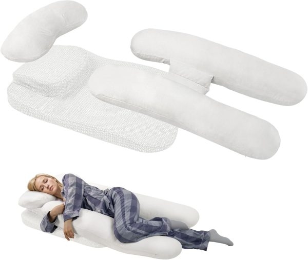 Side Sleeper Body Pillow with Arm Hole for Shoulder Neck Support - Image 8