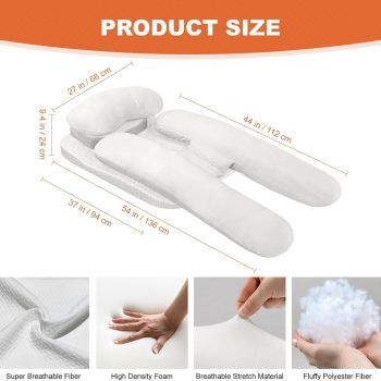 side sleeper body pillow 6447 pebble pillows