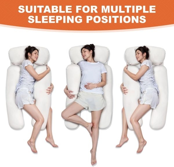 Side Sleeper Body Pillow with Arm Hole for Shoulder Neck Support - Image 14