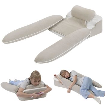Side Sleeper Pillow: Neck & Back Pain Relief with Arm Freedom Design