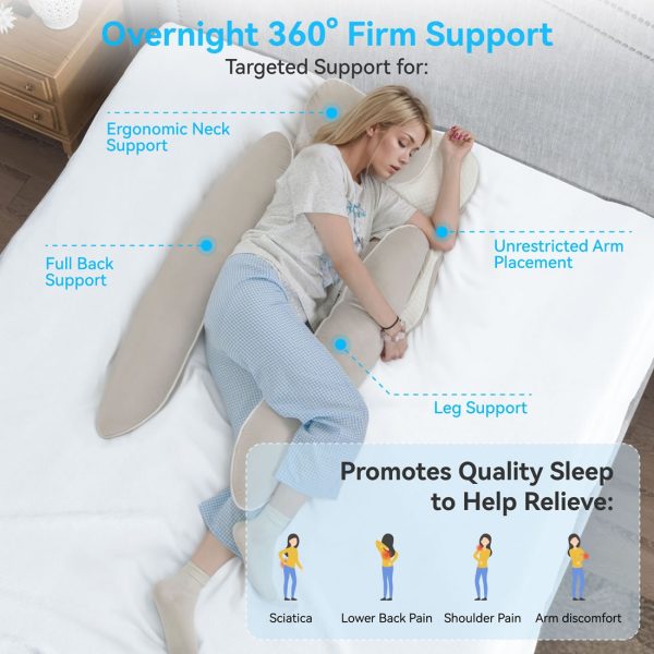 Side Sleeper Pillow: Neck & Back Pain Relief with Arm Freedom Design - Image 2
