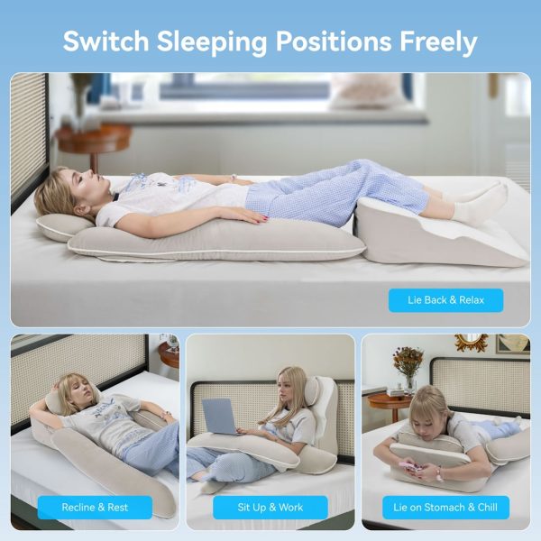 Side Sleeper Pillow: Neck & Back Pain Relief with Arm Freedom Design - Image 4