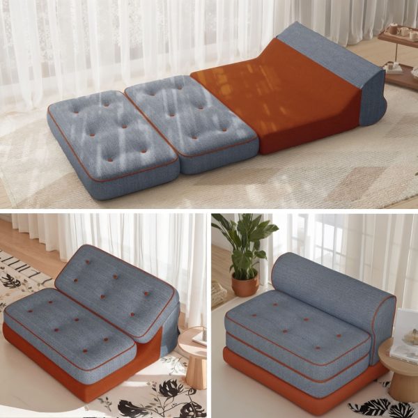 Convertible Sleeper Sofa Bed 3-in-1 Folding Futon Couch - Image 2