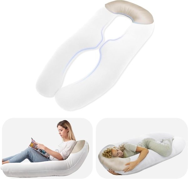 Versatile U-Shape Support Pillow for Adults, Ideal for Side Sleepers - Image 7