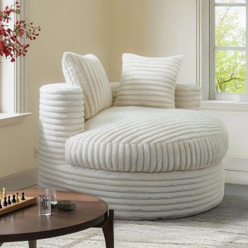 round lounge chair bean bag sofa 6526 pebble pillows