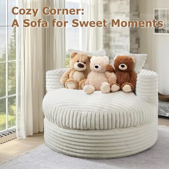 round lounge chair bean bag sofa 6530 pebble pillows