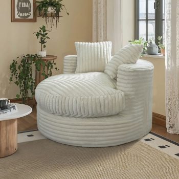 round lounge chair bean bag sofa 6531 pebble pillows