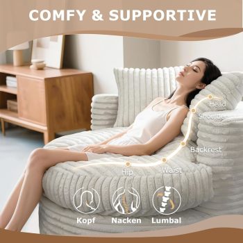 round lounge chair bean bag sofa 6532 pebble pillows