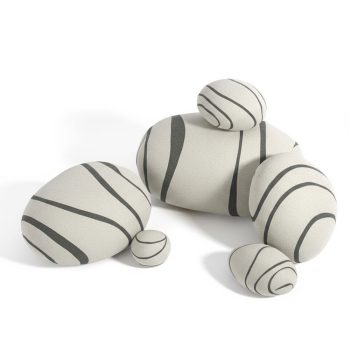 Pebble Pillows Neo-LivingStones Rock Pillows Pebble Cushions Set