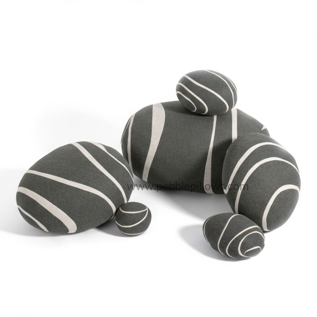 Pebble Pillows Neo-LivingStones Rock Pillows Pebble Cushions Set 2 pebble pillows Pebble Pillows Neo-LivingStones Rock Pillows Pebble Cushions Set - Image 2