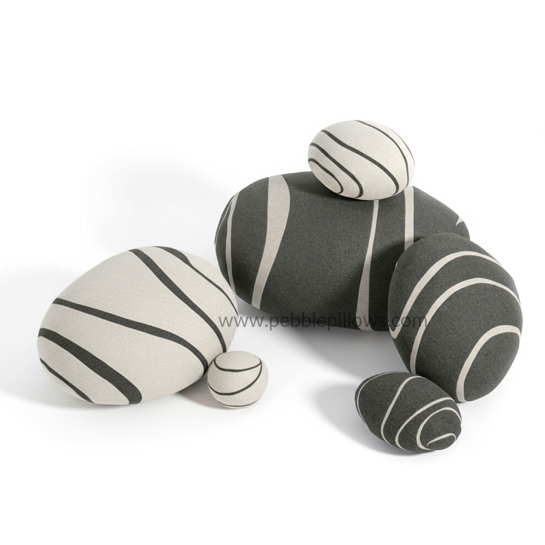 Pebble Pillows Neo-LivingStones Rock Pillows Pebble Cushions Set 4 pebble pillows Pebble Pillows Neo-LivingStones Rock Pillows Pebble Cushions Set - Image 4