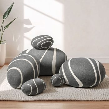 Pebble Pillows Neo-LivingStones Rock Pillows Pebble Cushions Set 23 pebble pillows livingstones pebble pillows 6809 pebble pillows