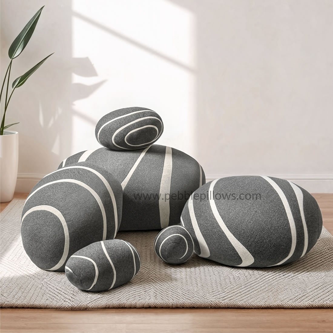 Pebble Pillows Neo-LivingStones Rock Pillows Pebble Cushions Set 6 pebble pillows Pebble Pillows Neo-LivingStones Rock Pillows Pebble Cushions Set - Image 6