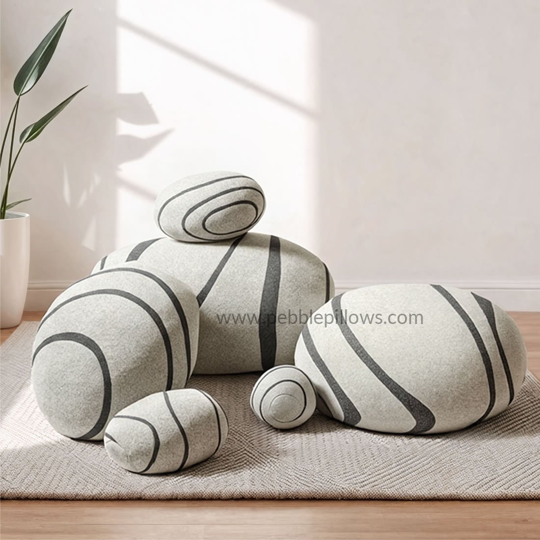 Pebble Pillows Neo-LivingStones Rock Pillows Pebble Cushions Set 7 pebble pillows Pebble Pillows Neo-LivingStones Rock Pillows Pebble Cushions Set - Image 7