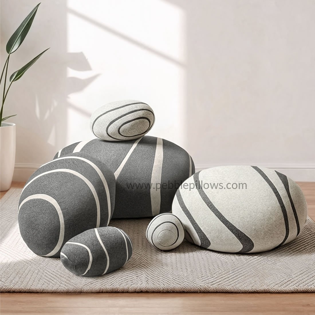 Pebble Pillows Neo-LivingStones Rock Pillows Pebble Cushions Set 9 pebble pillows Pebble Pillows Neo-LivingStones Rock Pillows Pebble Cushions Set - Image 9