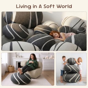 Pebble Pillows Neo-LivingStones Rock Pillows Pebble Cushions Set 27 pebble pillows livingstones pebble pillows 6813 pebble pillows