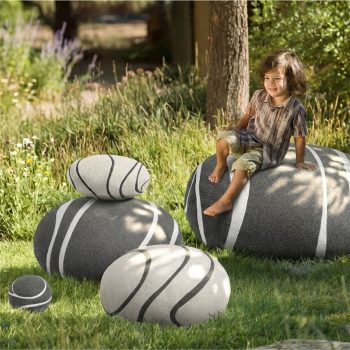 Pebble Pillows Neo-LivingStones Rock Pillows Pebble Cushions Set 31 pebble pillows livingstones pebble pillows 6817 pebble pillows